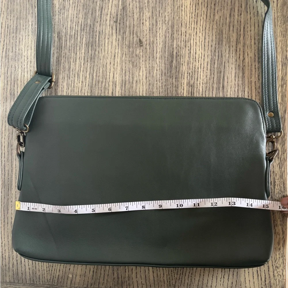 Green Laptop Bag with Adjustable Strap